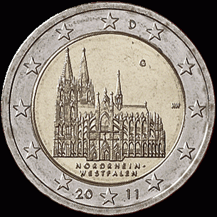 Duitsland 2 euro 2011 Nordrhein-Westfalen: Kölner Dom UNC